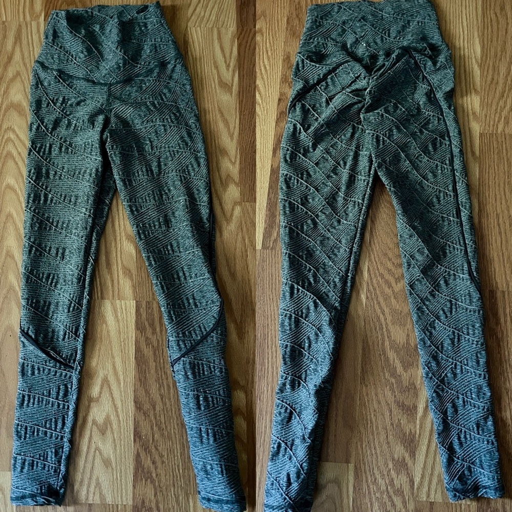 abs2b FITNESS APPAREL Booty Scrunch Grey Athletic LEGGINGS Size XS